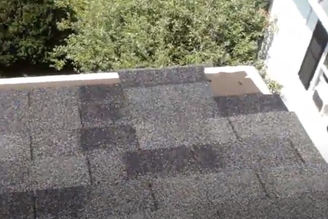 Roof repair needed due to missing shingles